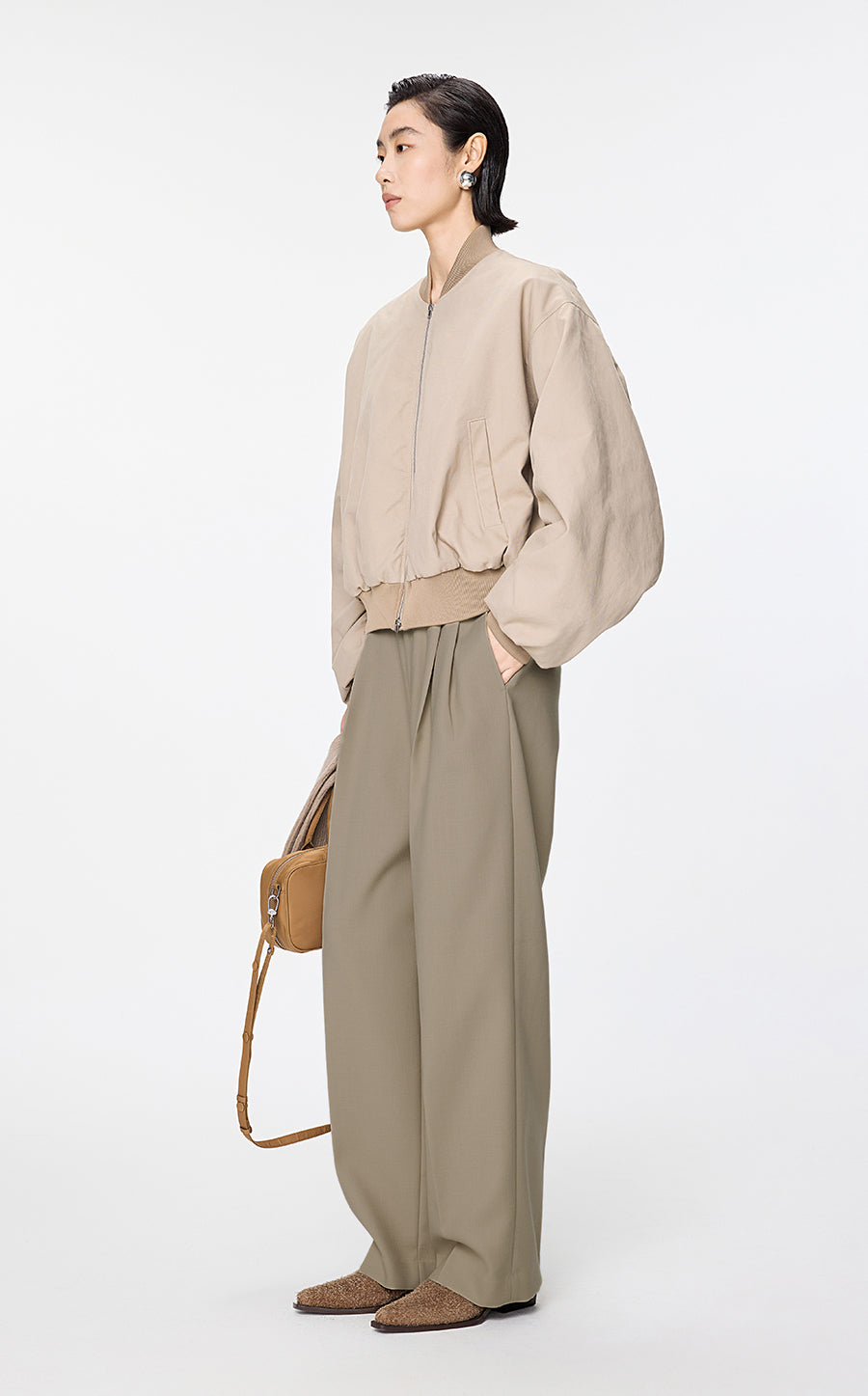 Pants / JNBY Modern Tailored Straight Trousers