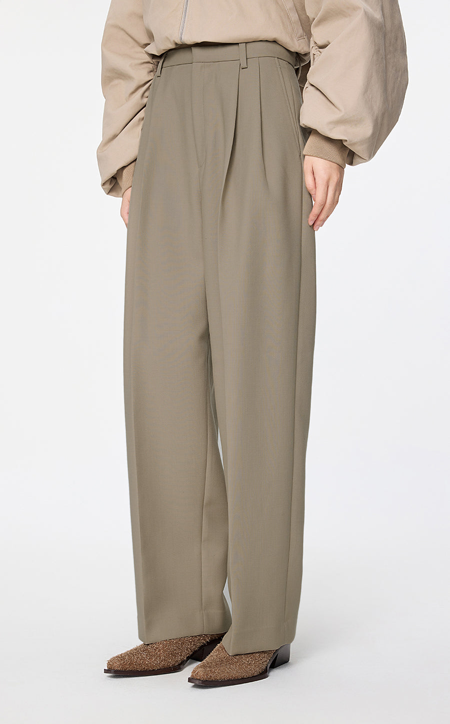 Pants / JNBY Modern Tailored Straight Trousers