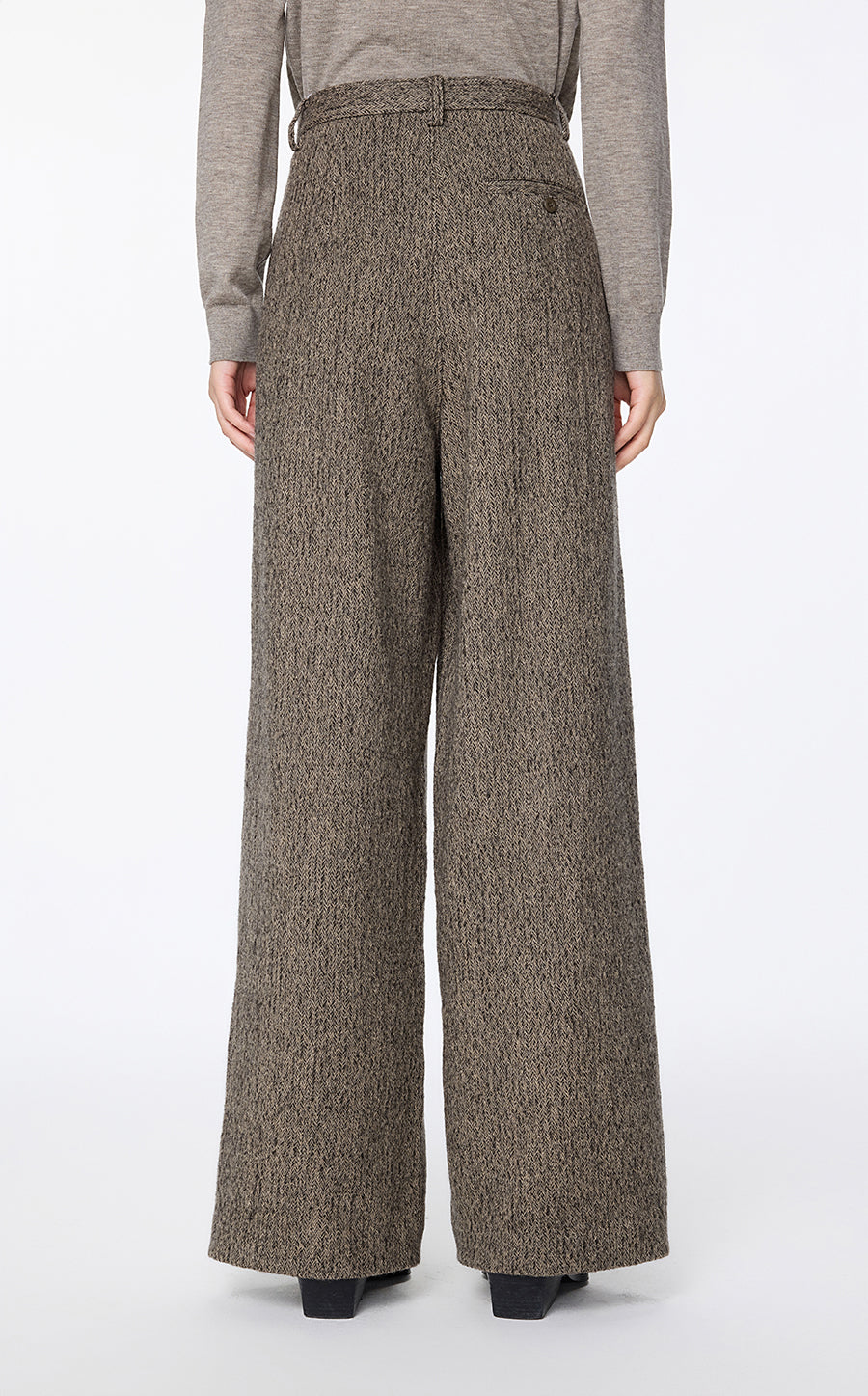 Pants / JNBY Italian Wool Wide-Leg Trousers