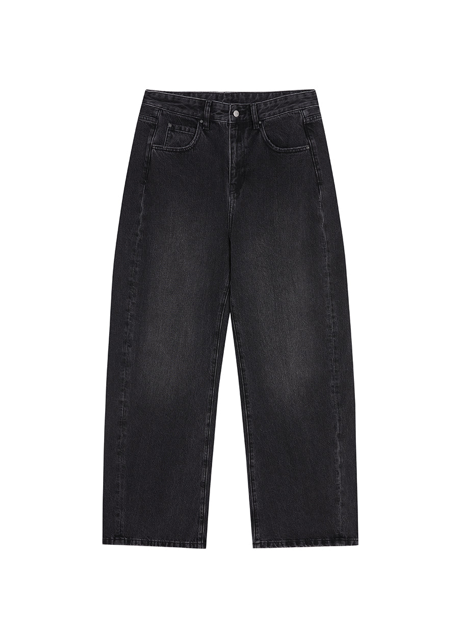 Pants / JNBY Washed Denim Cotton Jeans