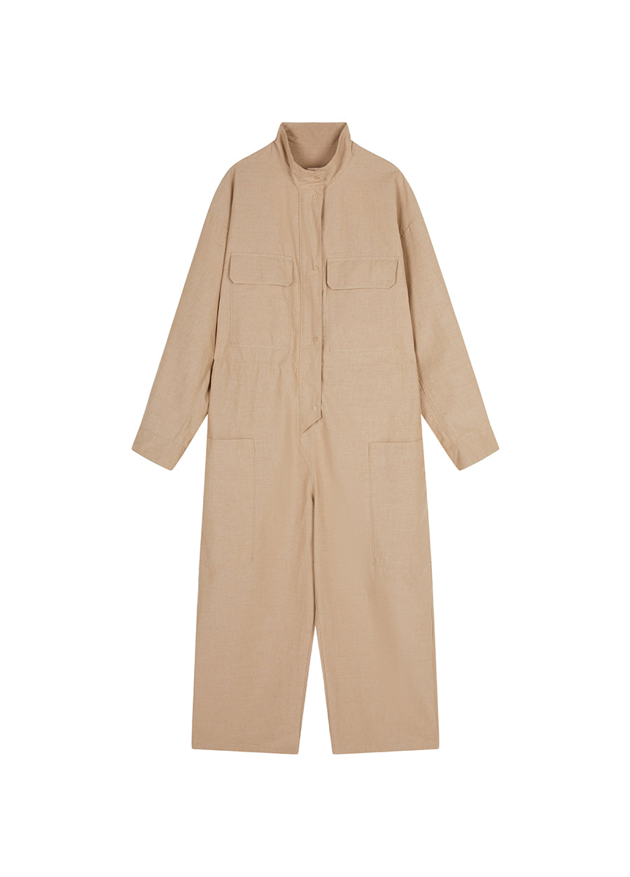 Jumpsuits / JNBY Oversize Eco-Friendly Cotton-Hemp Jumpsuits