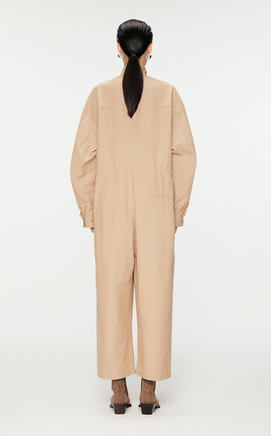 Jumpsuits / JNBY Oversize Eco-Friendly Cotton-Hemp Jumpsuits