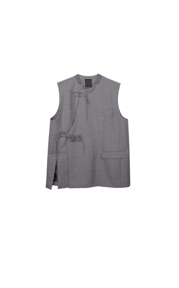 Vest / JNBY Twist Knot Lyocell Mid-Length Vest