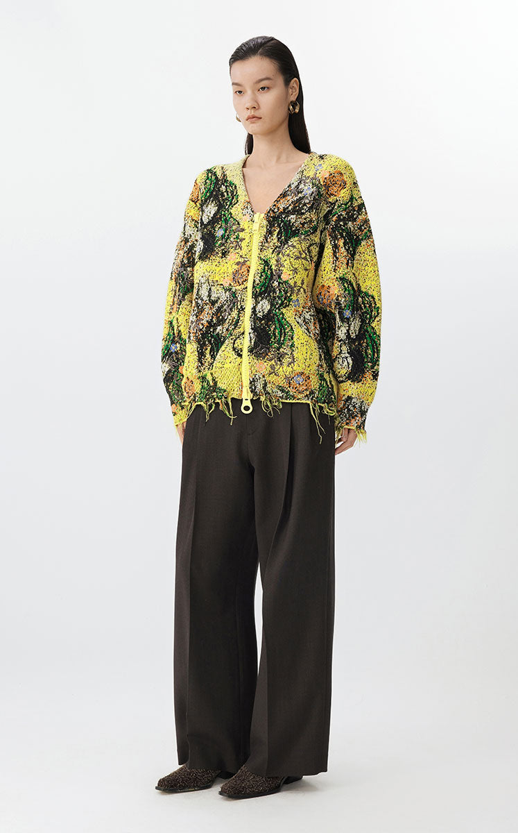 Sweater / JNBY Floral Dream Knit Cardigan