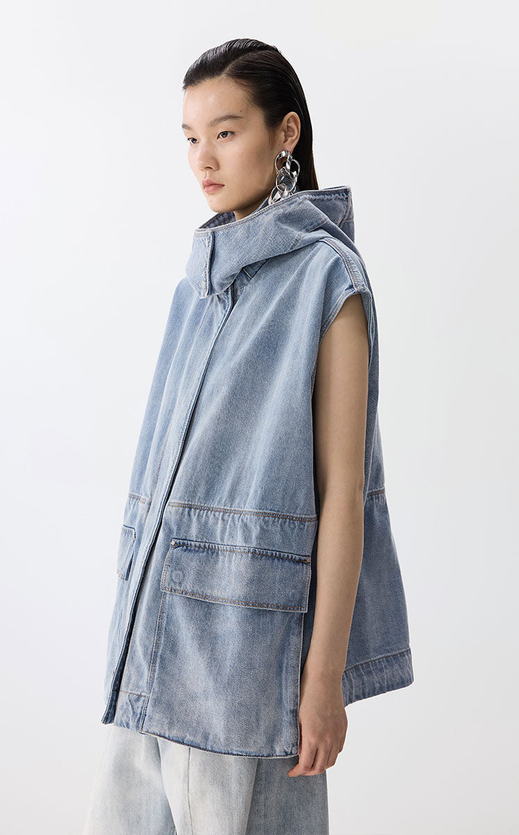 Vest / JNBY Drawstring Oversized Midi Vest