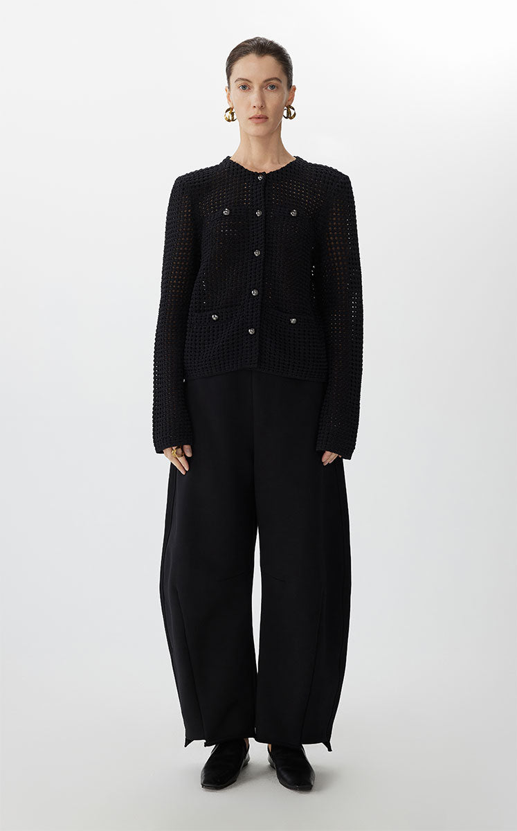 Pants / JNBY Raw Hem Cotton Terry Banana Pants