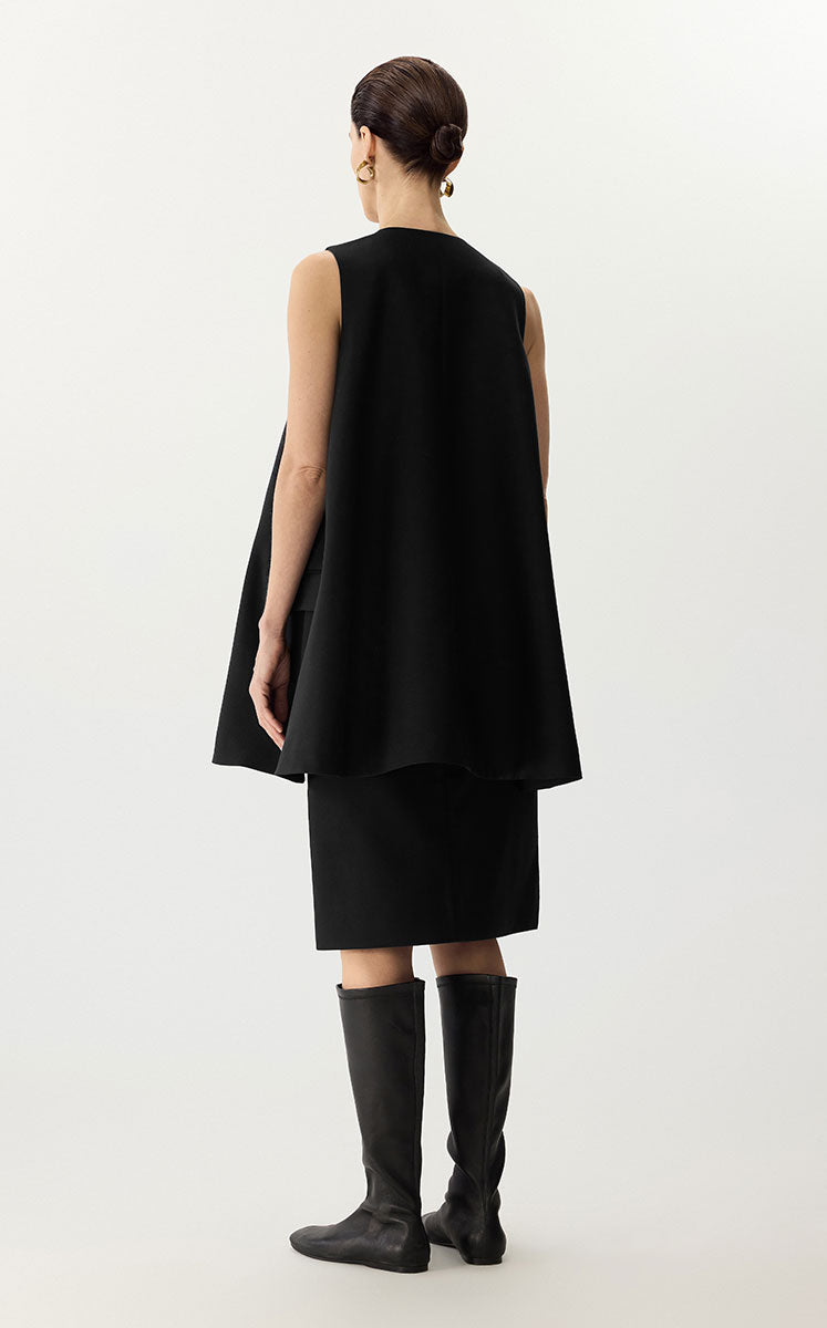 Dress / JNBY Sleeveless Wool-Silk A-Line Dress