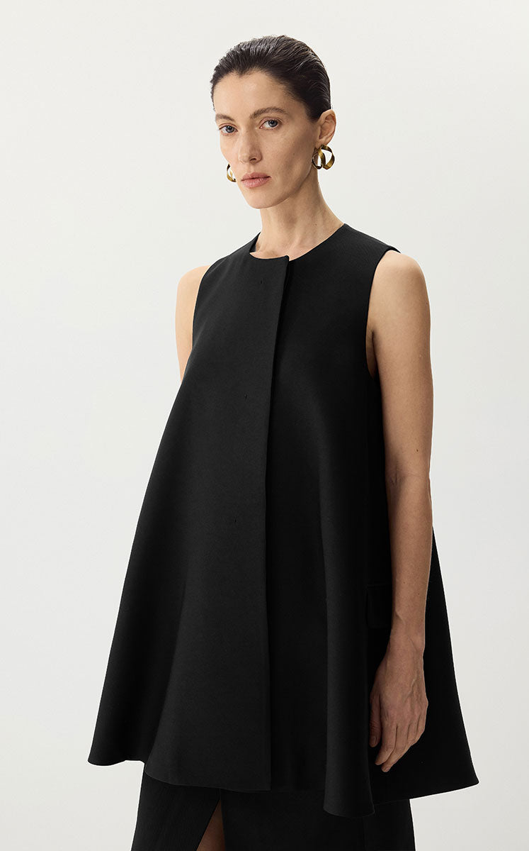 Dress / JNBY Sleeveless Wool-Silk A-Line Dress