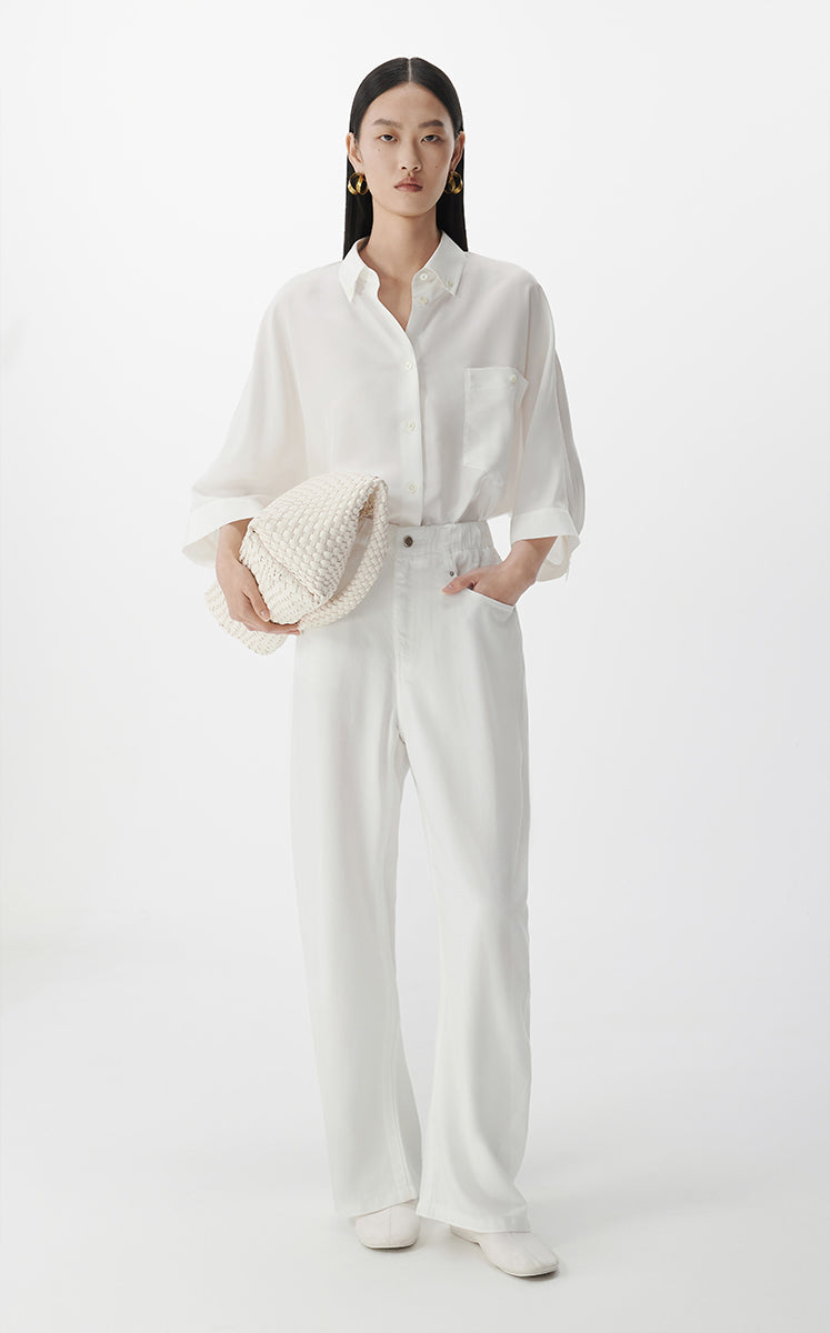 Shirt / JNBY Oversized Silk Shirt