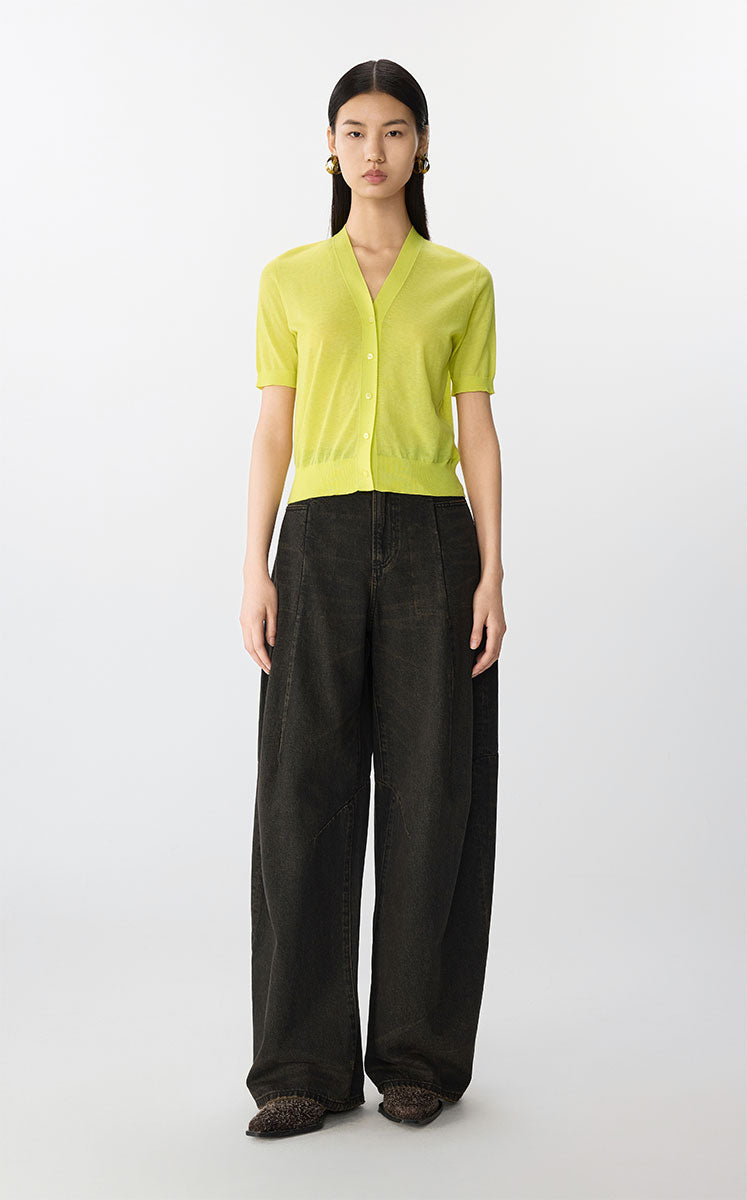 Sweater / JNBY Eco-Friendly Cashmere Cotton Cardigan