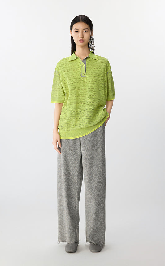 Sweater / JNBY Oversized Short Sleeve Pullover Knit