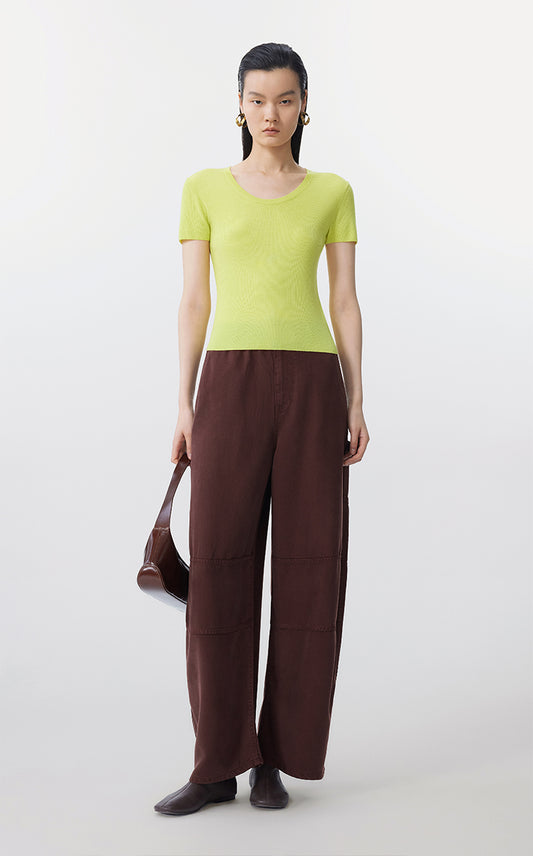 Sweater / JNBY Eco Wool Short Sleeve Knit
