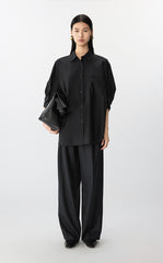 Pants / JNBY Wool Herringbone Wide-Leg Trousers