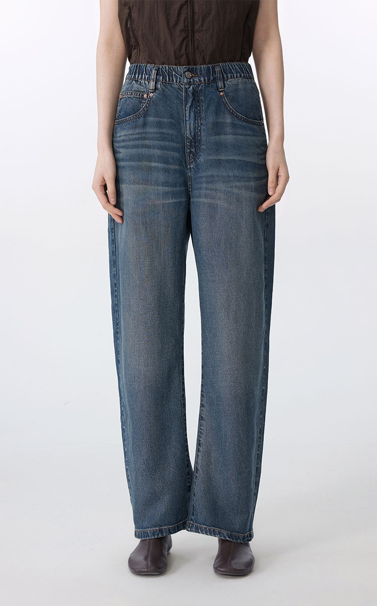 Pants / JNBY Relaxed Banana-Cut Lyocell Jeans