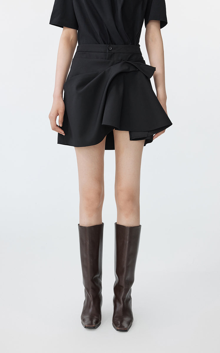 Skirt / JNBY A-Line Wool Blend Mini Skirt
