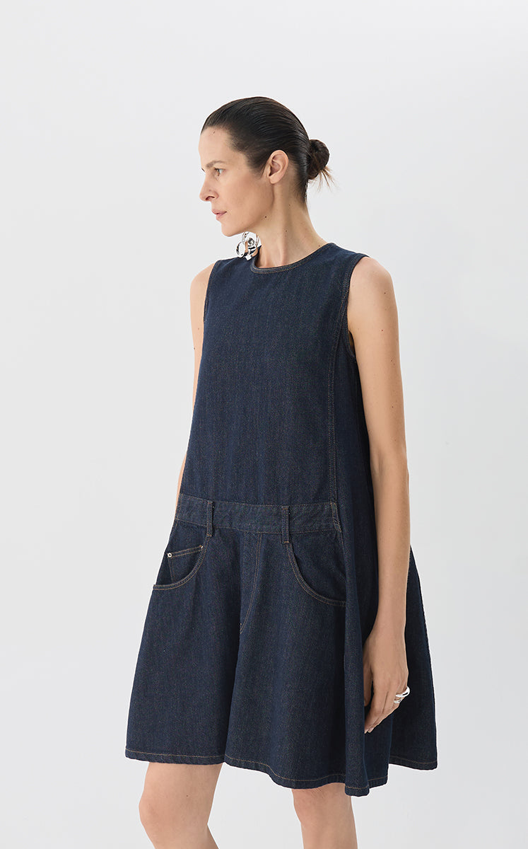 Dress / JNBY Sleeveless Cotton Shift Dress