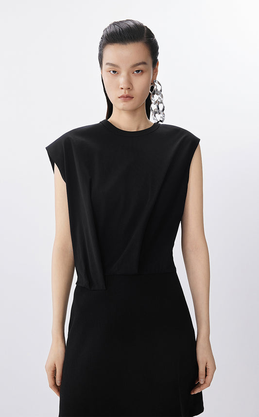 Dress / JNBY Sleeveless Cotton X-Line Dress