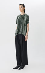 T-shirt / JNBY Wrinkled Print Cotton Tee