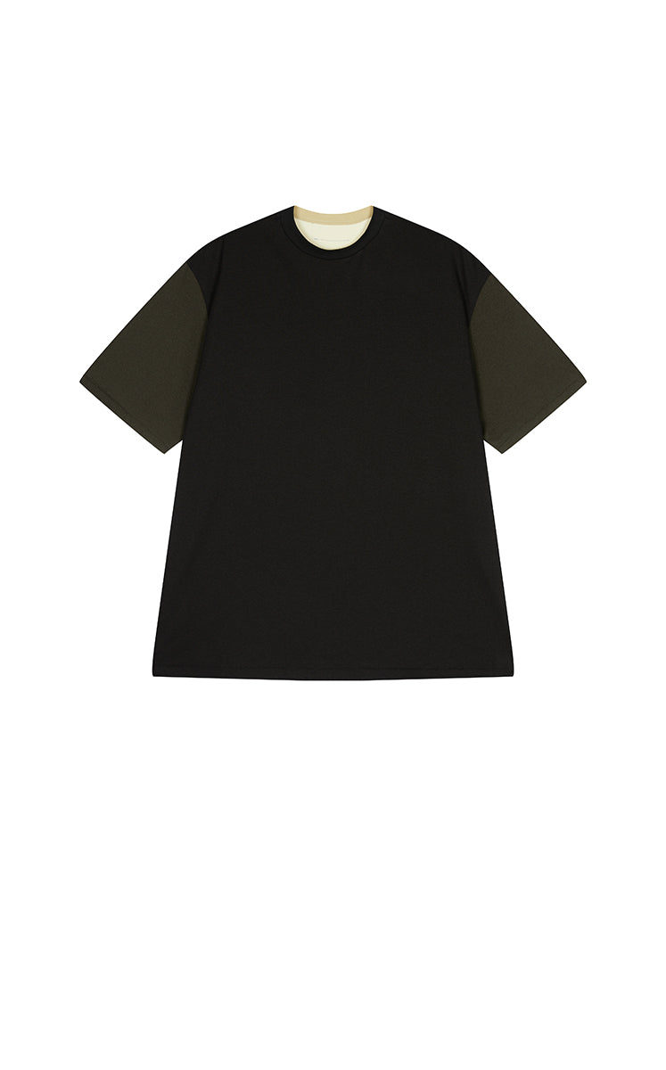 T-shirt / JNBY Colorblock Loose Fit Cotton Tee