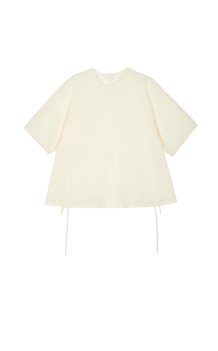 Shirt / JNBY Loose Cotton Poplin Short Sleeve Shirt