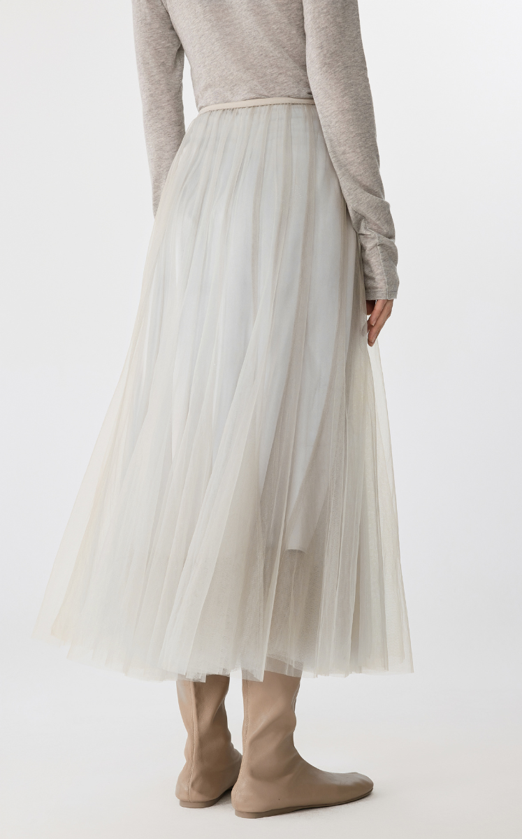 Skirt / JNBY A-Line Tulle Maxi Skirt