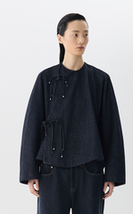 Coat / JNBY Oversized Twisted Denim Jacket