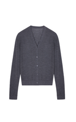 Sweater / JNBY Wool-Cashmere Silk Blend Cropped V-Neck Cardigan