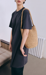 Bag / JNBYHOME Raffia Bucket Bag