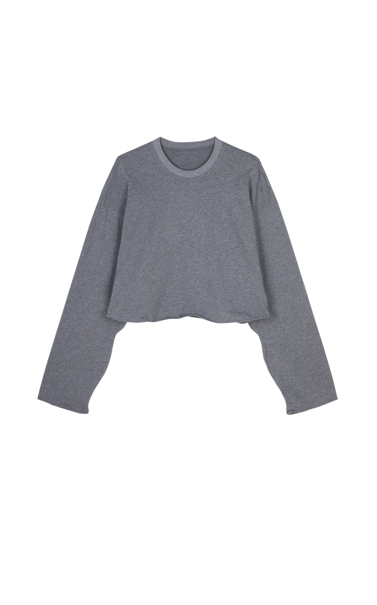 Sweatshirt / JNBY Twist-Knot Oversized Cotton Sweatshirt