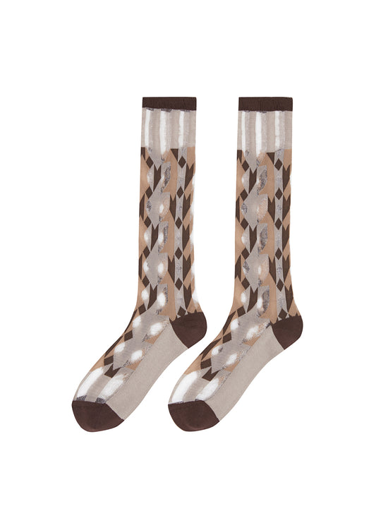 Socks/JNBY Diamond Grid Pattern Socks