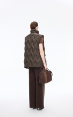 Down Vest / JNBY Oversized Wavy Quilted Down Vest