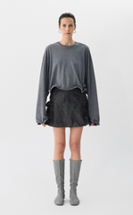 Sweatshirt / JNBY Twist-Knot Oversized Cotton Sweatshirt