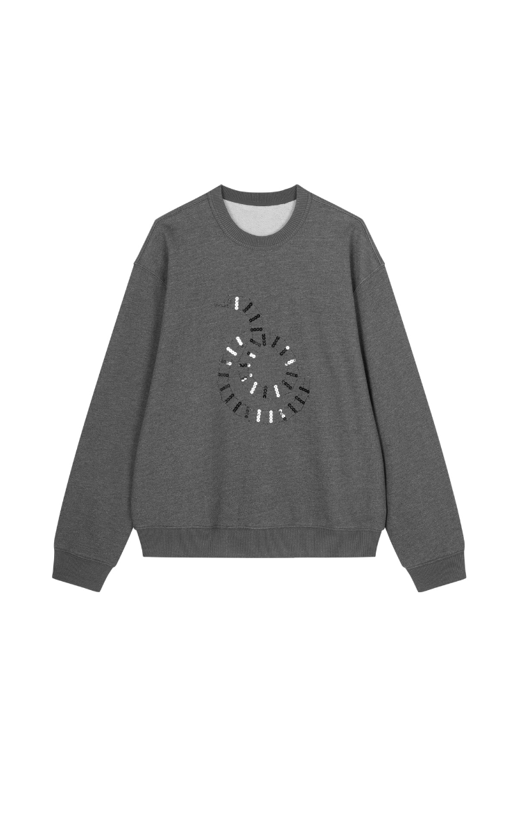 Sweatshirt / JNBY Embellished Snake Metallic Sweatshirt