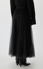 Skirt / JNBY A-Line Tulle Maxi Skirt- 2-in-1 Design