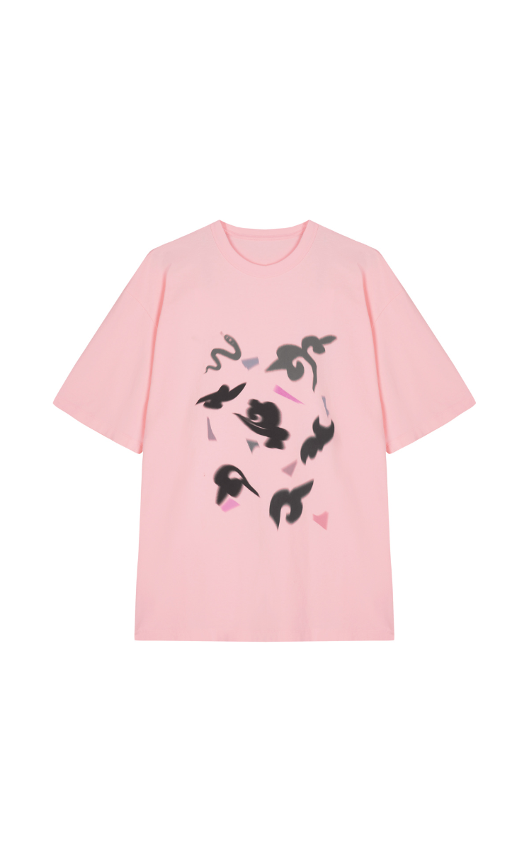 T-shirt / JNBY Blossom Silhouette Loose-Fit Cotton T-Shirt