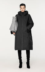 Downcoat / (Extreme Cold Weather)JNBY Relaxed Long Hooded Down Coat