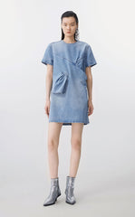 Dress / JNBY 3D  Floral Short Sleeve Dress