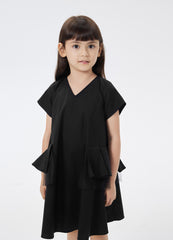 Dresses / jnby by JNBY Solid V-Neck Short Sleeve Dress