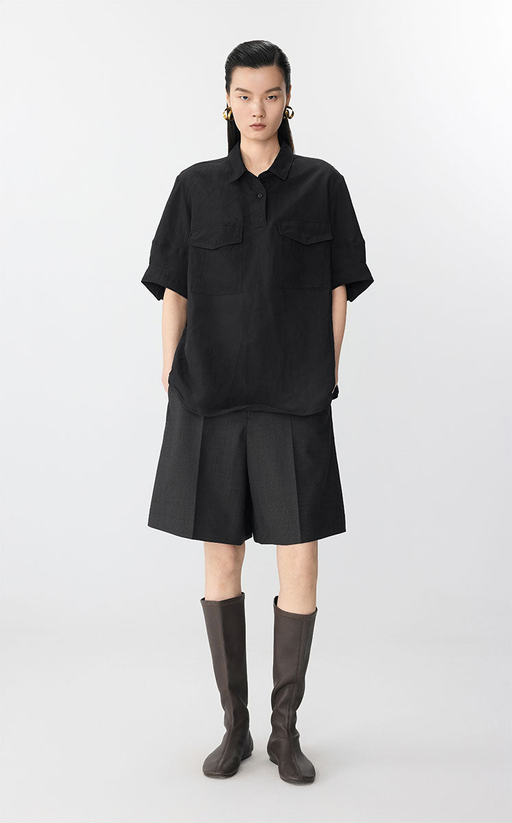 Shirt / JNBY Oversized Eco-friendly Rayon Top