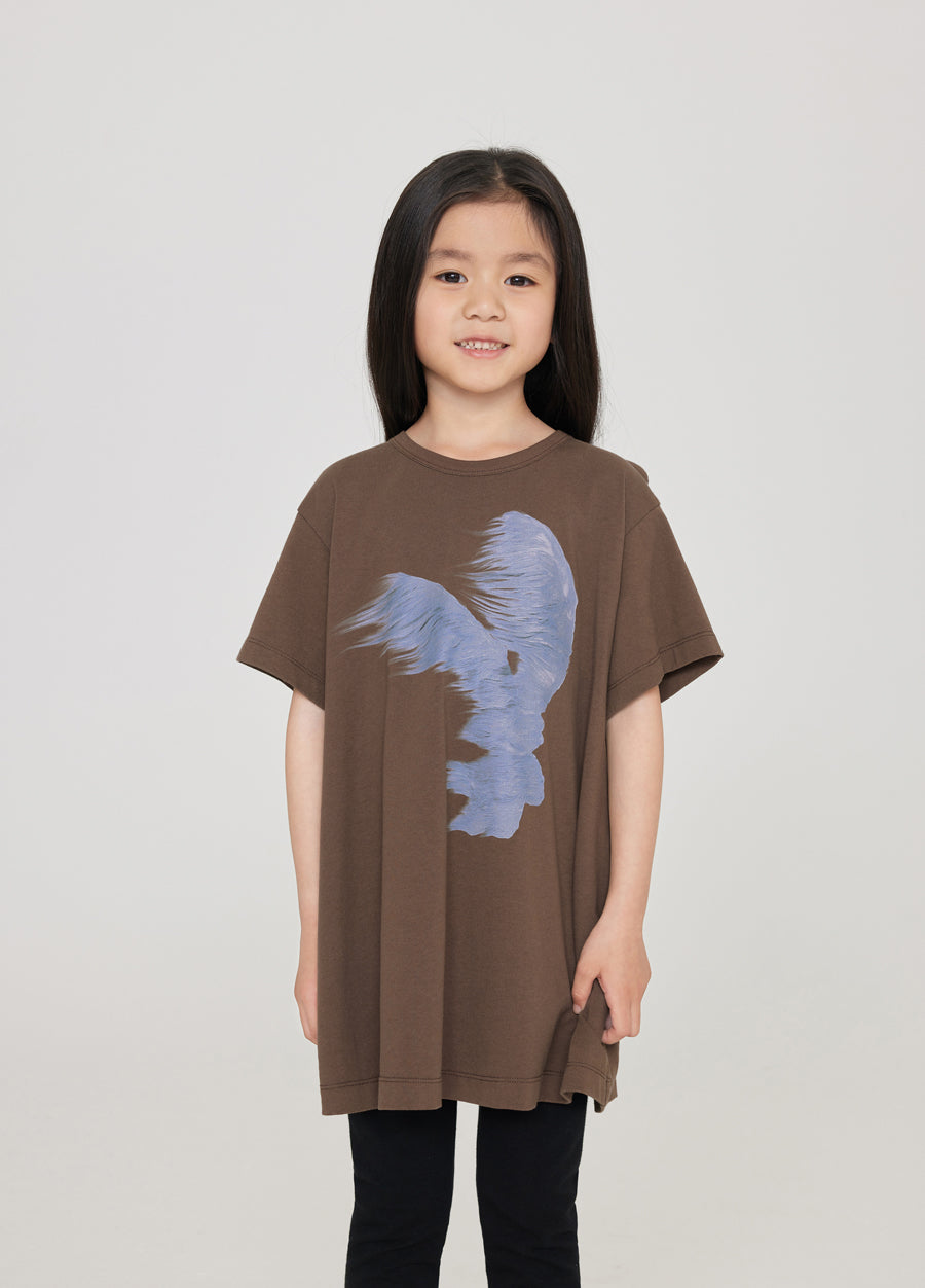 Dress / jnby by JNBY Round Neck Loose Fit Short Sleeve Girls' Dress