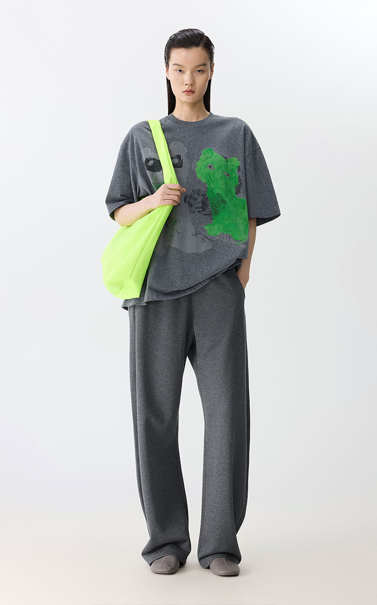 T-shirt / JNBY Oversized Graphic Cotton T-Shirt