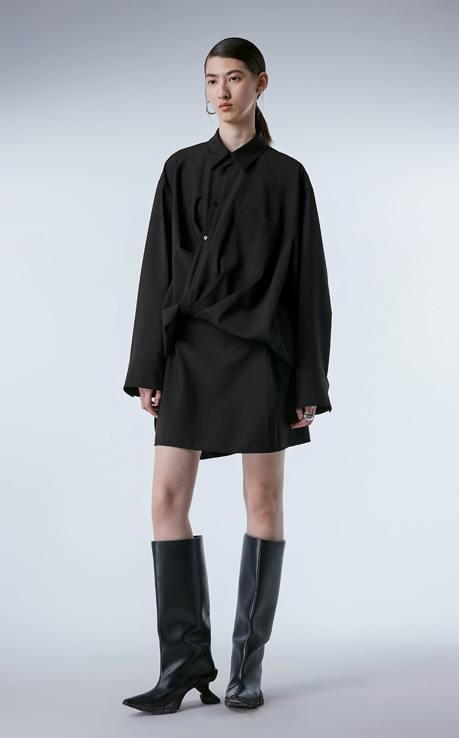 Dress / JNBY Long Sleeve Spliced Dress