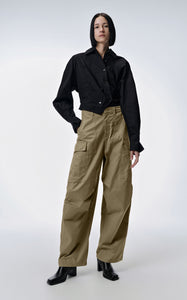 Pants / JNBY  Loose Fit Wide-Leg Pants With Large Pockets(100% cotton)