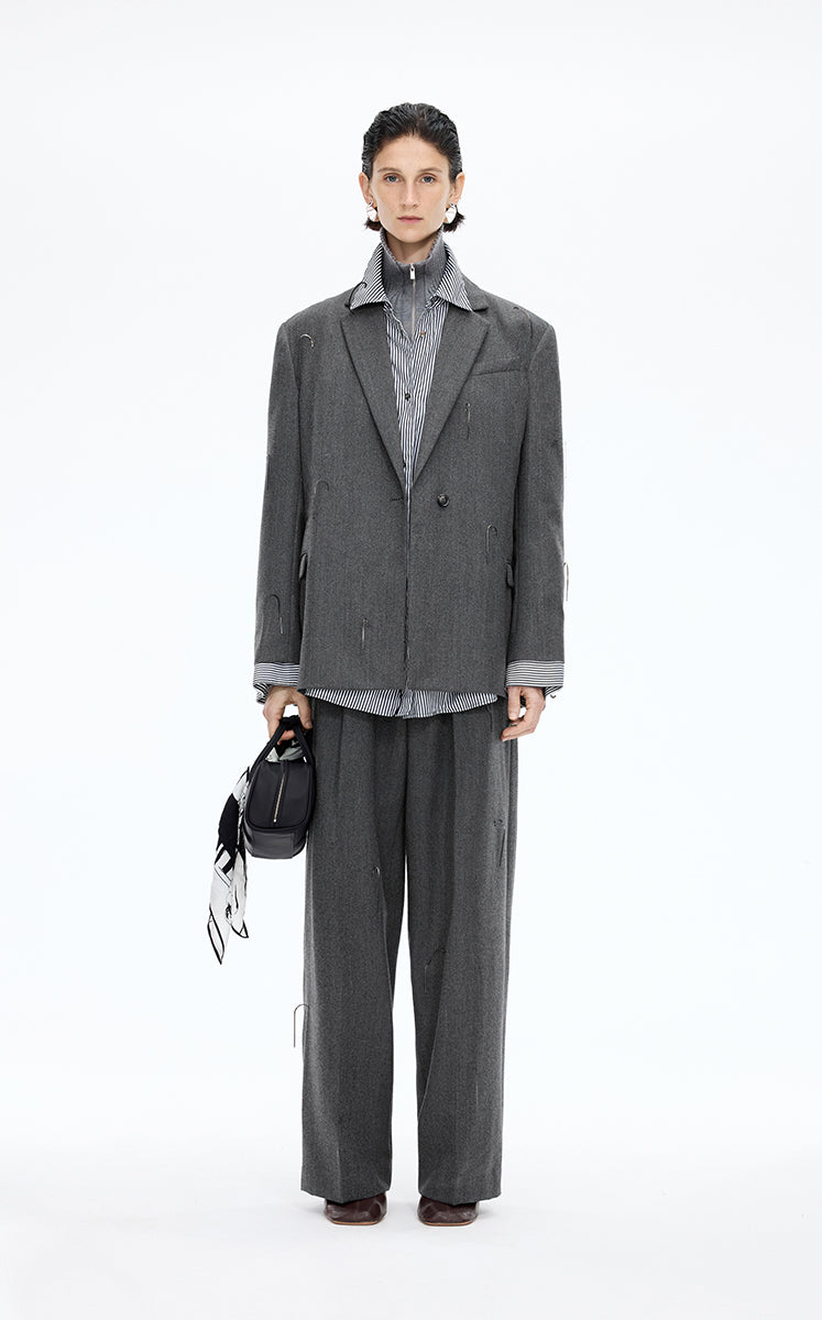 Blazer / JNBY Oversized Tassel Details Longline Blazer