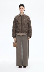 Down Coat / JNBY Oversized Beaded Cropped Down Coat