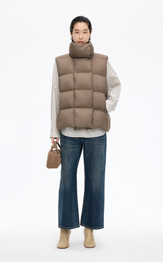 Down Vest / JNBY Oversized Quilted Down Vest