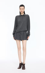 Sweater / JNBY Loose Silk-cotton Long Sleeve Polo