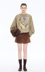 Sweatshirt / JNBY Oriental Print Cotton Pullover