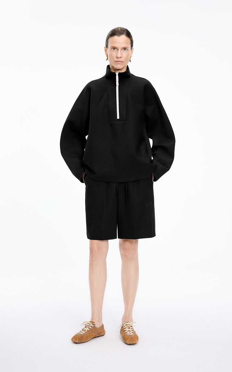 Sweatshirt / JNBY Half-Zip Stand Collar Pullover