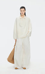 Sweatshirt / JNBY Half-Zip Stand Collar Pullover